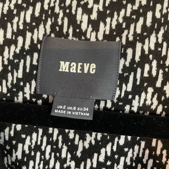 Maeve Black Geometric Pattern Dress - Picture 4 of 5